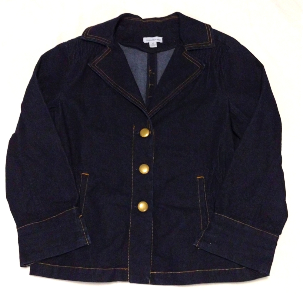Joan Rivers Woman's Medium Denim Jacket - Picture 2 of 7